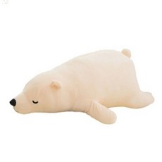 네이처타임즈 북극곰 바디 필로우 봉제인형, 70cm, 화이트, 1개