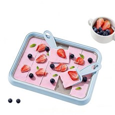 롤드 아이스크림 메이커 키트 2026년 새로운 가정용 스테인리스 스틸 즉석 냉동 플레이트 스크레이퍼 2개 요거트 소벳을 위한 DIY 재미있는 가족 활동