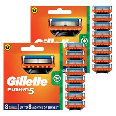 질레트 퓨전 5 면도기날, 8개입, 2개