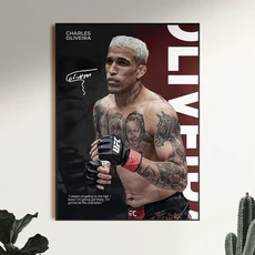 유명한 권투 선수들의 격투 포스터 UFC 영감을 주는 일리아 토퓨리아 캔버스 프린트 그림 벽 장식 체육관, 01 ZX004-3, 04 50X70cm Unframed