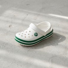 크록스 크록밴드 클로그 토들러 - WHITE GREEN IVY CRS207005-WHITE Co.1700317
