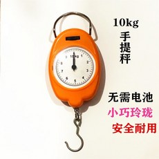 TEHZ 台灣發貨彈簧秤勾秤便攜手提稱老式計量稱買菜秤5kg/10kg/15kg/30kg/50公斤, 10kg(塑料款）, 1個