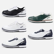 VVTJC 남성 원터치 다이얼 소가죽 발편한 골프화