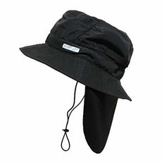 BUILTCOOL 목 가리개가 있는 성인용 쿨링 버킷 캡 - 낚시 정품보장, Large-X-Large, Anthracite - Neck Shade