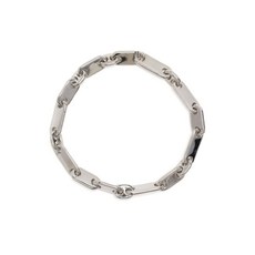 마오르 실버 체인 링크 브레이슬릿