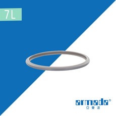 ARMADA 壓力鍋膠圈，食品級矽膠材質，安全耐用，多品牌適用，輕鬆更換，提升烹飪效率, 1個, 7L壓力鍋適用（灰色膠圈）, 7L壓力鍋適用（灰色膠圈）