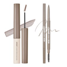 [SET] 페리페라 스피디 스키니 브로우+스피디 스키니 브로우 마스카라, 브로우_009 토프브라운, 브로우카라_007 토프애쉬