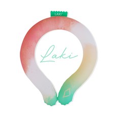 Laki 라키 빅사이즈 아이스 넥쿨러 260g, 화이트레드, 1개