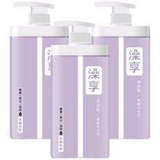 澡享 沐浴乳 紫藤月光花, 成分天然 溫和不刺激肌膚, 1kg, 3瓶