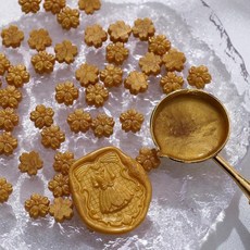 개가방 꽃 모양 씰링 왁스 비즈 카드 봉투 결혼식 초대장 선물 포장 장식에 적합, 1개, 19. A19