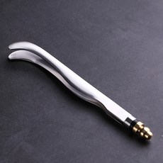 桃園出貨 防滑茶道六君子茶具茶道配件茶夾高檔家用茶杯鑷子 配件茶巾茶刀茶匙茶葉夾子茶鑷子泡茶工具 茶鑷子泡茶工具 泡茶, 不鏽鋼黃銅茶夾 A款, 1個