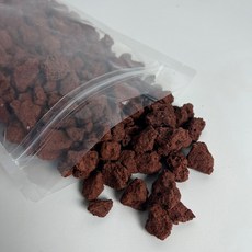 플랜트루 적색 화산석 어항 꾸미기 바닥재 돌, 1kg, 1개