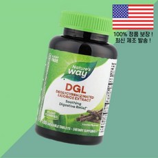 네이처스 웨이 디글리시리진 감초 추출물 100정 츄어블정 Nature's Way DGL Deglycyrrhizinated Licorice Extract 100 Chewable, 1