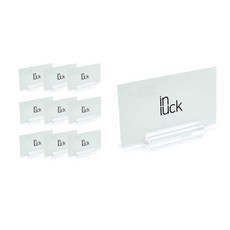 인럭 아크릴 가격표 메모 꽂이, 10개, 투명