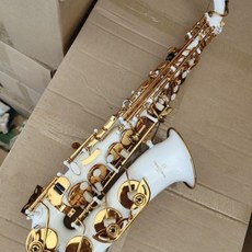 柳澤中音薩克斯風 白色降E中音薩克斯 翻新處理 管樂器, 1個, 薩克斯柳澤白色中音薩克斯西洋管樂降e