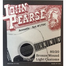 John Pearse 民謠吉他弦 80/20黃銅, 1個, 170C (11-52)