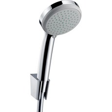 hansgrohe 蓮蓬頭套組, 27594000,鉻色,三件組,蓮蓬頭+軟管160公分+固定件, 1套