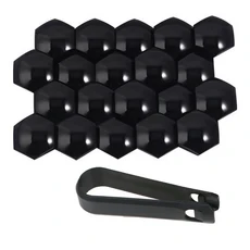 테슬라 호환 모델 3 S X용 휠 센터 허브 캡 캡 세트 및 러그 너트 커버 키트 장식, 03 Black glossy, 03 BLACK GLOSSY