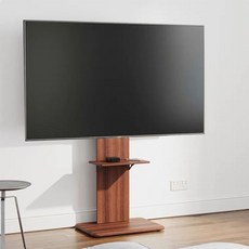 대형 튼튼한 TV 스탠드 거치대 32-65인치 삼성 엘지 원목 70*152cm 호두색
