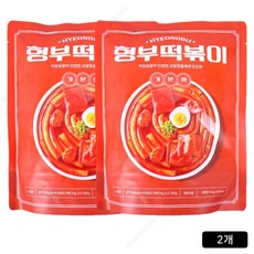 형부 떡뽂이 밀키트 (기본맛) 쫀득쫀득한 누들 밀떡 고급진 어묵 매콤달콤 깊은 풍미 소스, 2개, 442g