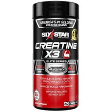 SIX STAR NUTRITION Pro Elite 系列肌酸 X3 3031mg Capflat, 60 件, 1個