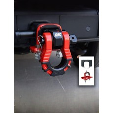 콜로라도 후방 견인 고리 32t 트레일러 32톤 히치핀 블랙 부품 2021 2022 받침대+아연도금 스틸, 블랙 암+19t 후크+핀 잠금장치 D