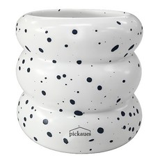 피카우스 세라믹 화장품정리함 다용도 연필 브러쉬 면봉 꽂이, 벌룬쿠앤크, 1개