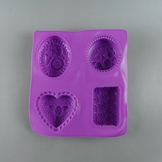 캔들나라 해피 플라워 케이크 비누 4구 몰드