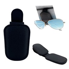 DRIYANN LEOPARD 마그네틱 티켓 홀더 선글라스 바이저 있는 카드 자동차 보관이, 1, 블랙.