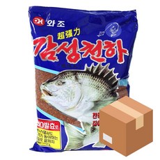와조 감성천하 파우더 1박스 12개입 감성돔 집어제 밑밥 카고 감성돔미끼, 1.9kg, 12개