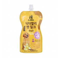 닥터할리 저지방 전연령 강아지 우유 바닐라 펫밀크 200ml, 바닐라맛, 1개