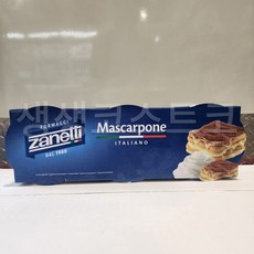자네티 마스카르포네 크림치즈 이탈리아 생치즈 코스트코 (아이스박스), 250g, 3개