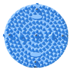 ANTIAN 指壓板磁石超慢跑 疏通經絡原地跑步足底按摩墊 圓形足療按摩腳墊, 1個, 天空藍