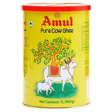 Amul Pure Cow Ghee 기버터 905g, 1개