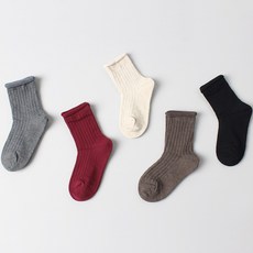 설레발 아동용 골지 롤링 중목 양말 5켤레 세트 패션의류/잡화/유아동패션 반품 최저가 4,950원