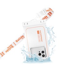 SOLiDE DRIFT 漂浮防水手機袋 IP68 防水防塵 適用7吋以下手機, 1個, 白色