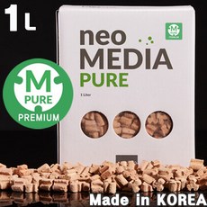 (국산정품 최신형 쿼드 버전) 네오 여과재 프리미엄 퓨어 (중성) 1L / 수족관 어항 수조 수초 구피 열대어 여과기 필터 미디어 여과제 수질정화, 1개