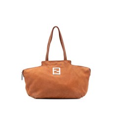 펜디 중고 2010-2025 FF 미디엄 누벅 체인 토트 백