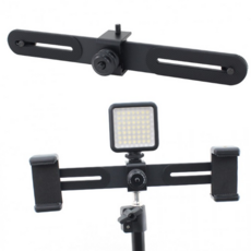 루체트리 삼각대 촬영 삼각대 헤드 듀얼 크로스바 플레이트 브라켓 거치대 조명 카메라