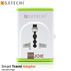 Satechi 萬國旅行轉接頭 附 USB 充電孔 (台灣適用), 1個