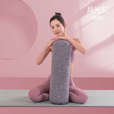아헹가 요가 볼스터 아엥가 수련 도구 소도구 쿠션 베개 명상 호흡 프라나야마 이완 릴렉스, 원형볼스터 (면) 그레이, 1개