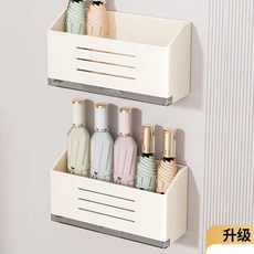 자석식 벽걸이 우산꽂이 문 뒤 배수 설계 무타공 현관 우산 보관 정리대, 12. Cream-colored glue s, 1개