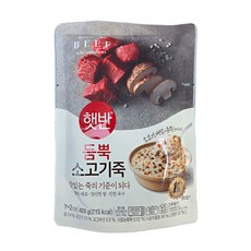 햇반 소고기죽, 420g, 21개
