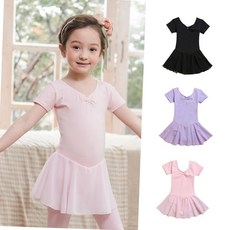 반팔 쉬폰 발레복 여아 유아동 3-10세 여아발레복 쉬폰발레복 아동발레복