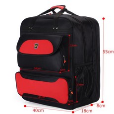 낚시의자가방 섬낚시 소좌대 방수 40x55 다용도 보조가방, 40x55블랙레드