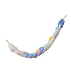 앵무새 케이지 걸이용 로프 스탠드 펄치 새장 중형 대형 새 놀이용, 1개, 3. Blue White