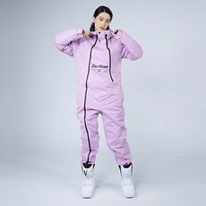 원피스 스키복 보드복 보온 겨울 일체형 방수 방한 상의 커플 스노우 남자보드복 재킷, L, 5. 여성용 보라, 1개