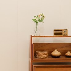 코지블럭 무광 폼블럭 단열벽지 접착식 포인트 인테리어, 아이보리 (30x60cm), 10개