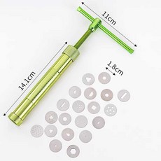 케이크 데코 장식 도구 압착 빵 제품 주방 금형 슈가건 베이커리 초경량 베이킹, 1개, 멀티 짤주머니