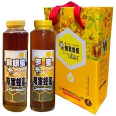 陳家蜂蜜 冬蜜800克 龍眼蜜800克 蜂蜜雙瓶禮盒, 1個